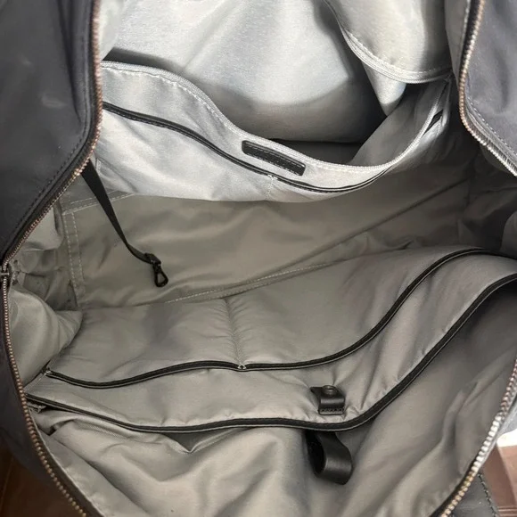 Away The Everywhere Bag Black Nylon Leather Trim Travel Duffel Laptop Commuter - Picture 12 of 12